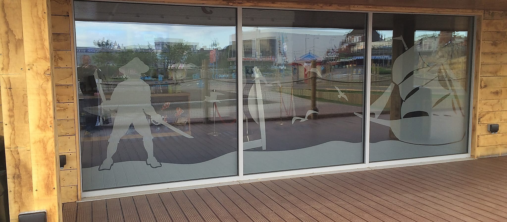 Large commercial glazing installed at a visitor attraction